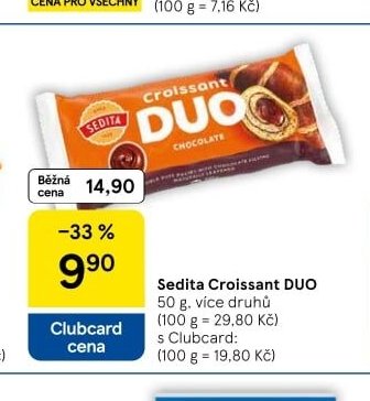 Sedita Croissant DUO - Tesco akcniletaky.com