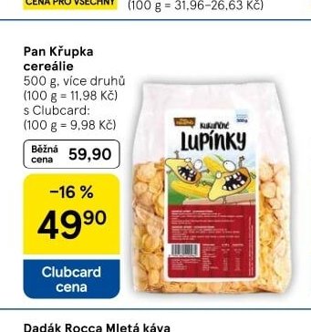Pan Křupka cereálie