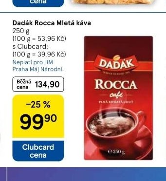 Dadák Rocca Mletá káva