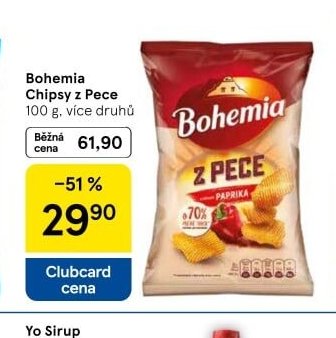 Bohemia Chipsy z Pece - Tesco akcniletaky.com