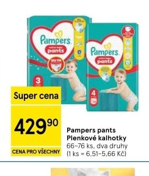Pampers pants Plenkové kalhotky