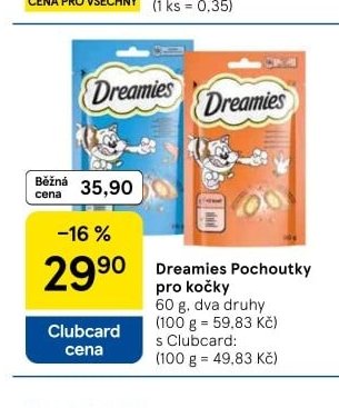 Dreamies Pochoutky pro kočky