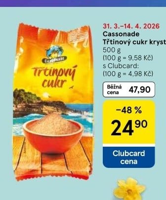 Cassonade Třtinový cukr krystal