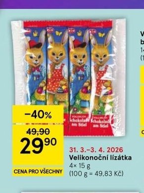 Velikonoční lízátka - Tesco akcniletaky.com