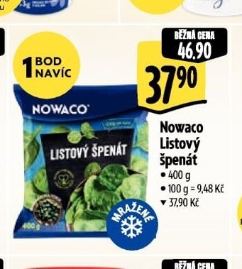 Nowaco Listový špenát