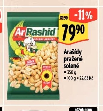 Arašídy pražené solené