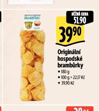 Originální hospodské brambůrky