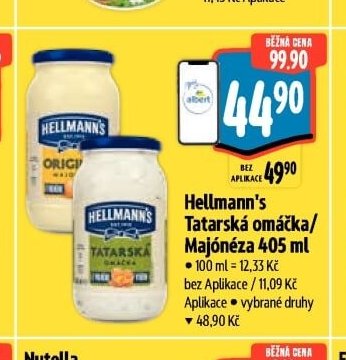 Hellmann's Tatarská omáčka / Majonéza 405 ml