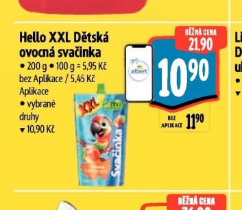 Hello XXL Dětská ovocná svačinka