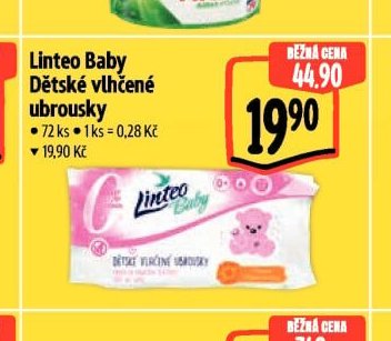 Linteo Baby Dětské vlhčené ubrousky
