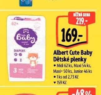 Albert Cute Baby Dětské plenky