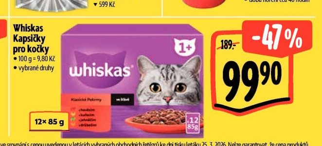 Whiskas Kapsičky pro kočky