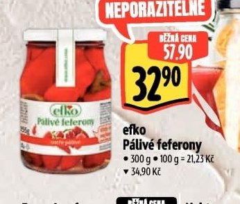 efko Pálivé feferony