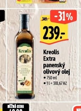 Kreolis Extra panenský olivový olej
