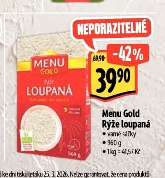 Menu Gold Rýže loupaná
