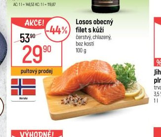 Losos obecný filet s kůží