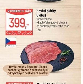 Hovězí plátky Globus