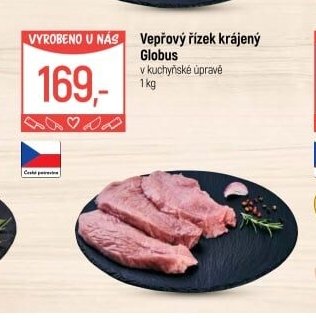 Vepřový řízek krájený Globus