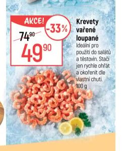 Krevety vařené loupané