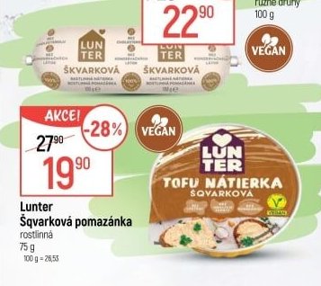 Lunter Škvarková pomazánka