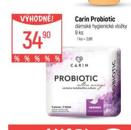 Carin Probiotic dámské hygienické vložky