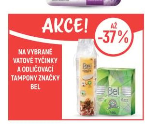 Bel vatové tyčinky a odličovací tampony