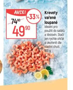 Krevety vařené loupané