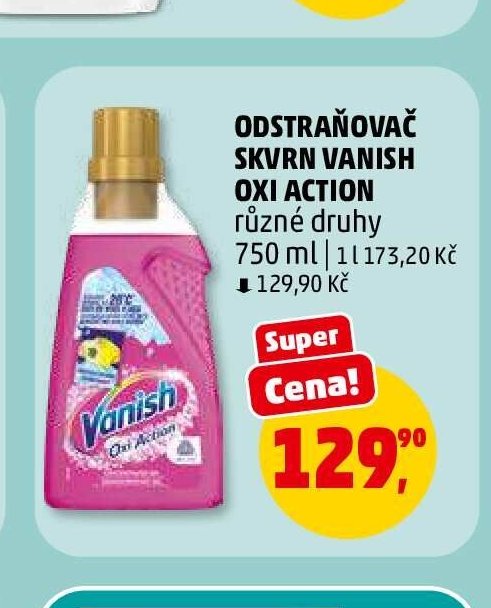 ODSTRAŇOVAČ SKVRN VANISH OXI ACTION