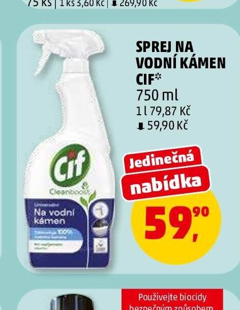 SPREJ NA VODNÍ KÁMEN CIF