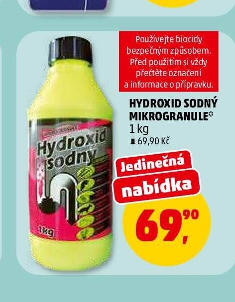HYDROXID SODNÝ MIKROGRANULE