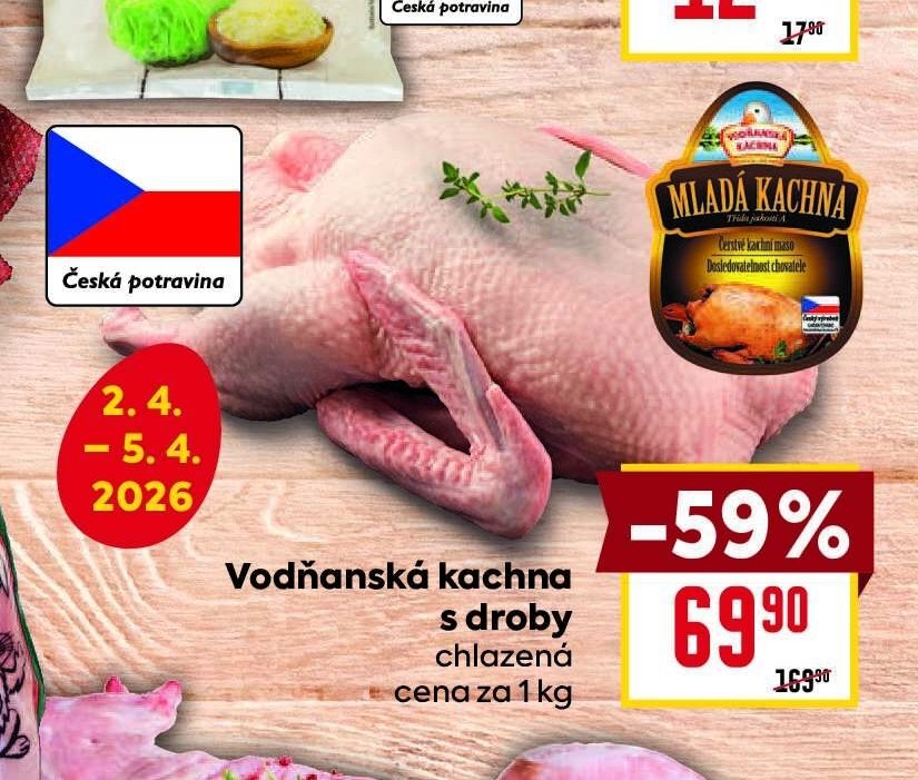 Vodňanská kachna s droby