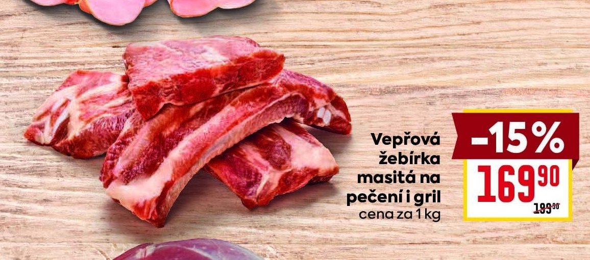 Vepřová žebírka masitá na pečení i gril