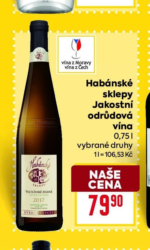 Habánské sklepy Jakostní odrůdová vína