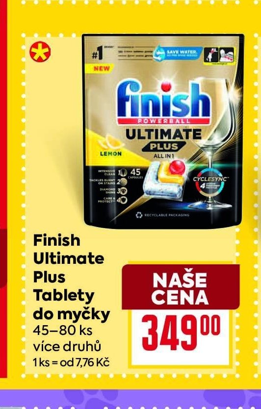 Finish Ultimate Plus Tablety do myčky