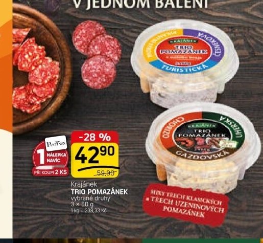Krajánek Trio pomazánek