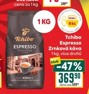 Tchibo Espresso Zrnková káva