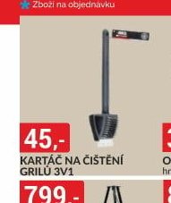KARTÁČ NA ČIŠTĚNÍ GRILŮ 3V1