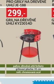 GRIL NA DŘEVĚNÉ UHLÍ KY23014D
