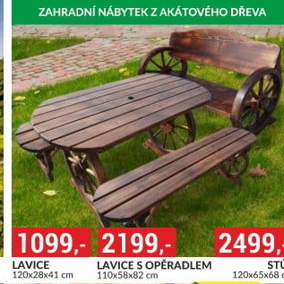 Dřevěná lavice