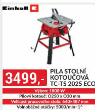 Pila stolní kotoučová TCTS2025 Eco Einhell