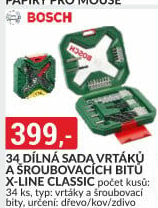 Sada vrtáků a bitů Bosch