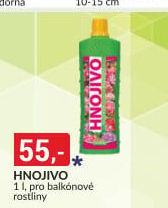 Tekuté hnojivo pro balkonové rostliny