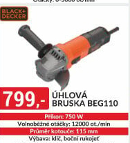 Úhlová bruska Black&amp
