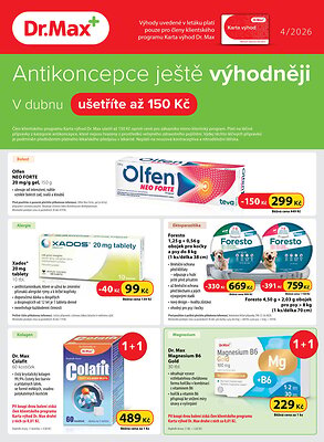akční leták Dr. Max 1.4.2026-30.4.2026