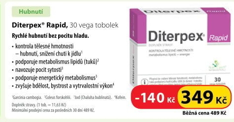 Doplněk stravy Diterpex Rapid