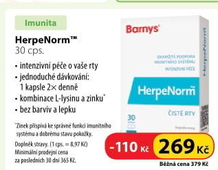 Doplněk stravy kapsle HerpeNorm Barny'