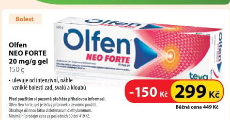 Gel proti bolesti a zánětu kloubů Olfen Neo Forte