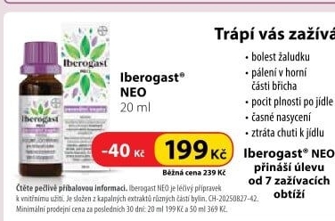 Kapky na zažívání Iberogast Neo Bayer