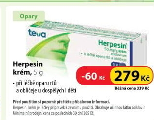 Krém na opary Herpesin