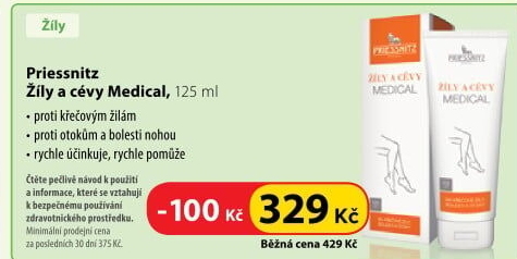 Mazání na žíly a cévy Medical Priessnitz